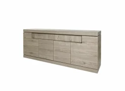Dressoir Etna 223cm - decor - millenium eik & lichtgrijs- Dressoirs