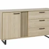 Dressoir Faro 164cm - melamine - zand eik- Dressoirs
