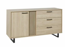 Dressoir Faro 164cm - melamine - zand eik- Dressoirs
