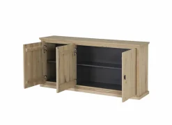 Dressoir Grimaldi 180cm - eik massief & decor - naturel- Dressoirs