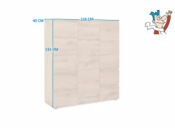 Commode|Commode|Dressoir Image 116cm - decor - honing eik