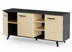 Dressoir Kent 161cm - decor - chêne de fil & sidewalk- Dressoirs