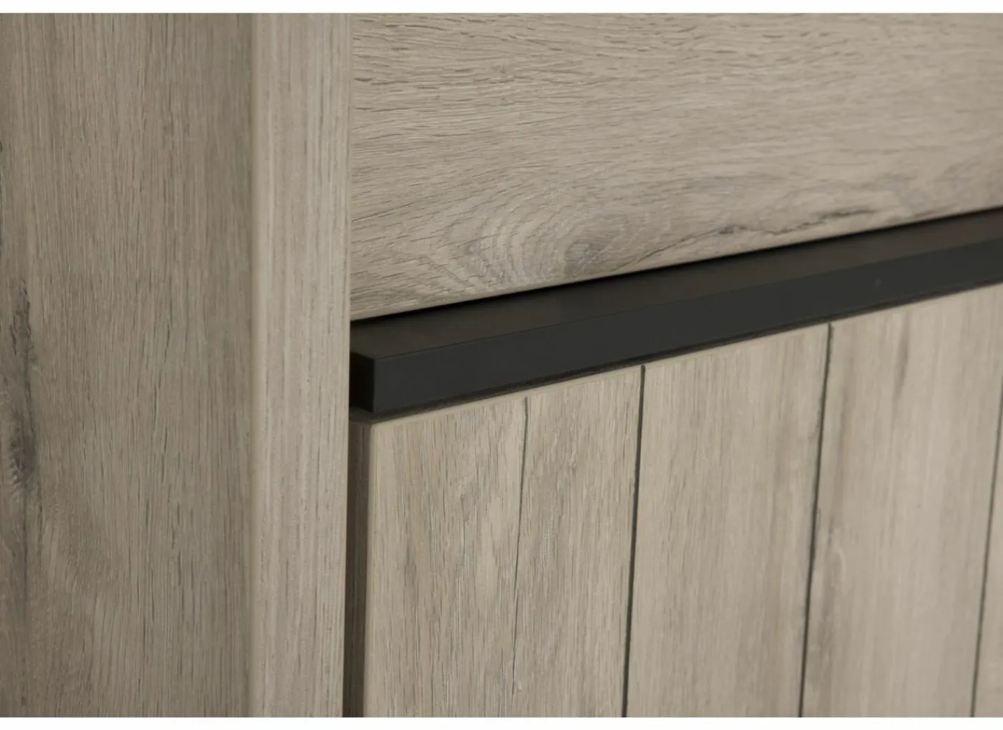 Dressoir Lucca 248cm - decor - millenium eik & lichtgrijs- Dressoirs