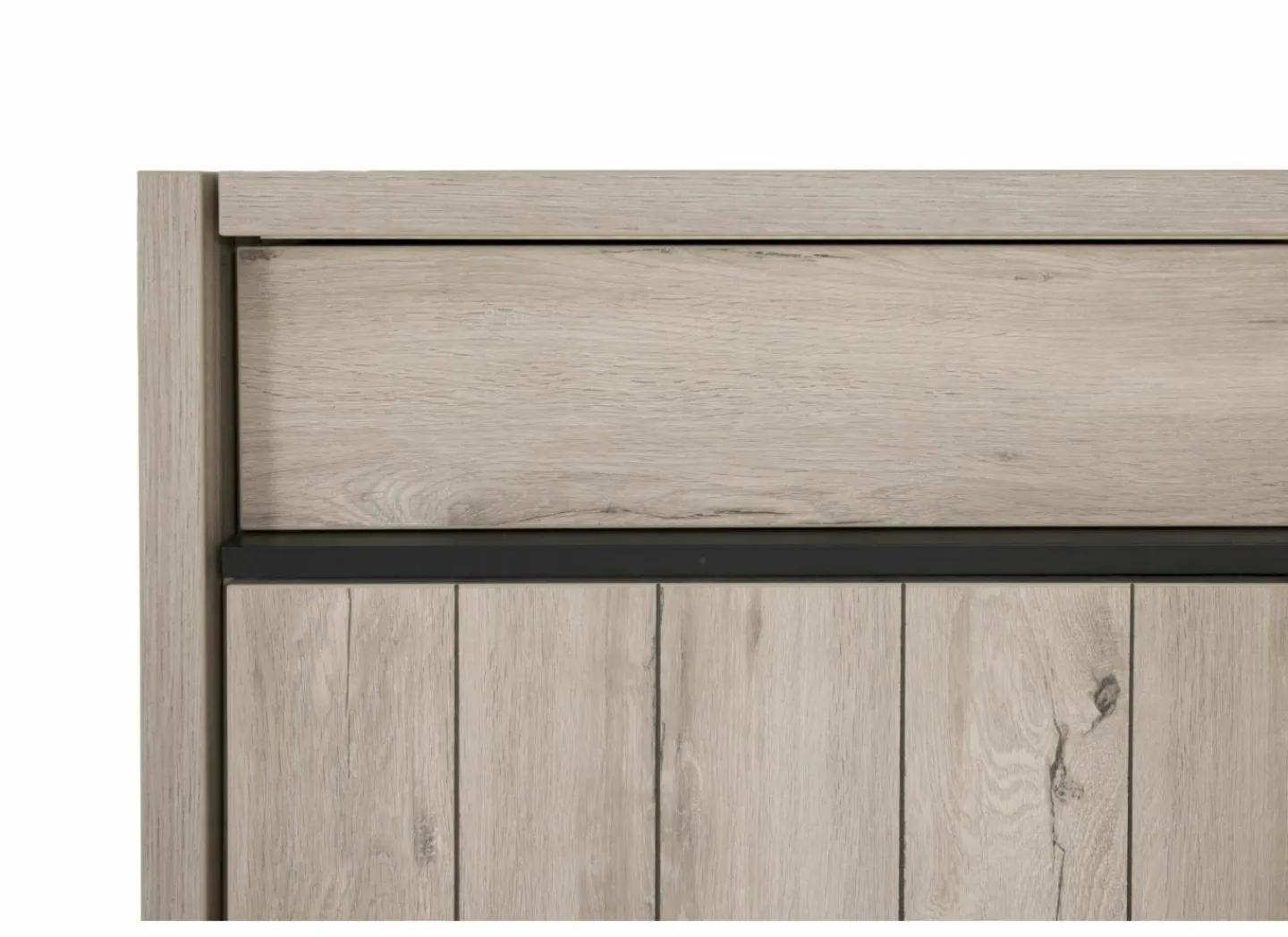 Dressoir Lucca 248cm - decor - millenium eik & lichtgrijs- Dressoirs