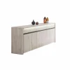 Dressoir Lucca 224cm - decor - millenium eik & lichtgrijs- Dressoirs