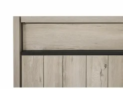 Dressoir Lucca 224cm - decor - millenium eik & lichtgrijs- Dressoirs