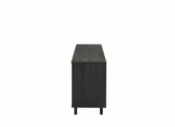 Dressoirs|Dressoir Mauri 240cm - eik massief & decor - zwart