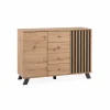 Dressoir Medan 118cm - melamine - artisanale eik- Dressoirs
