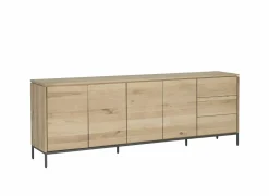 Dressoirs|Dressoir Nomade 240cm - eik massief & decor - naturel