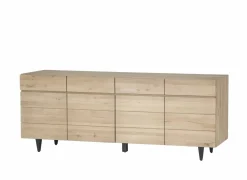 Dressoirs|Dressoir Palacio 225cm - eik massief & decor- naturel