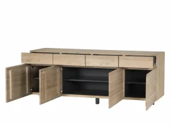 Dressoirs|Dressoir Palacio 225cm - eik massief & decor- naturel
