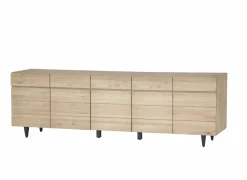 Dressoir Palacio 250cm - eik massief & decor- naturel- Dressoirs