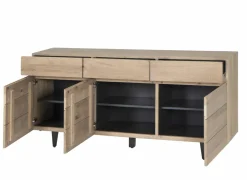 Dressoir Palacio 180cm - eik massief & decor- naturel- Dressoirs