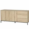 Dressoir Polar 190cm - eik massief & decor - naturel- Dressoirs