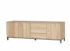 Dressoirs|Dressoir Polar 250cm - eik massief  & decor - naturel