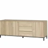 Dressoir Polar 225cm - eik massief & decor - naturel- Dressoirs