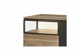 Dressoirs|Dressoir Portofino 242cm - decor - zwart & eik