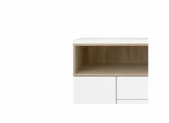 Dressoirs|Dressoir Roomers 176cm - spaanplaat - witte eik