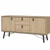 Dressoir Ry 151cm - decor - bruin & zwart- Dressoirs