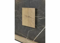 Dressoir Sacha 210cm - melamine - canyon oak & marble- Dressoirs