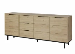 Dressoir Toby 230cm - melamine - castella oak- Dressoirs
