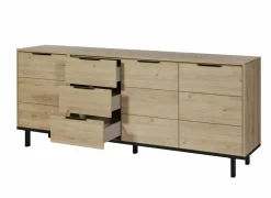 Dressoir Toby 230cm - melamine - castella oak- Dressoirs