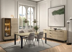 Dressoir Toby 230cm - melamine - castella oak- Dressoirs