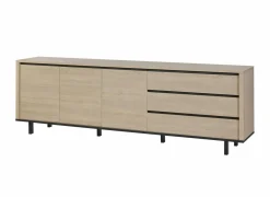 Dressoir Tyler 243cm - melamine - urban oak- Dressoirs