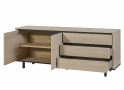 Dressoir Tyler 194cm - melamine- urban oak- Dressoirs