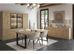 Dressoirs|Dressoir Valencia 225cm - melamine - lichte eik