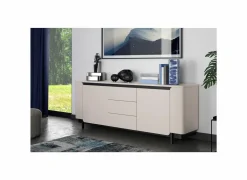 Dressoirs|Dressoir Vodol 205cm - decor - zand & zwart