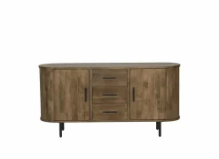 Dressoir Zeppelin 180cm - mango massief - walnoot- Dressoirs