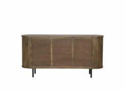 Dressoir Zeppelin 180cm - mango massief - walnoot- Dressoirs