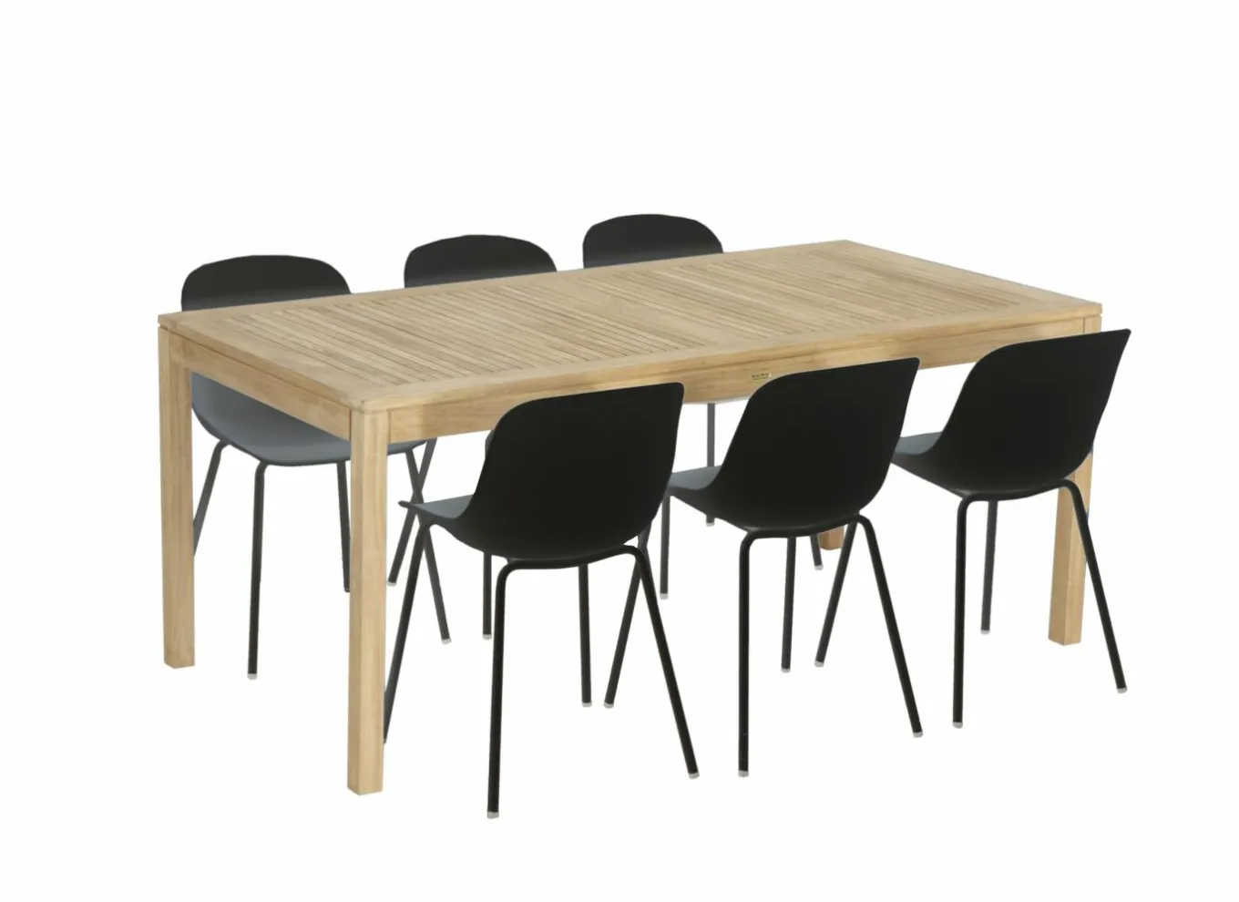 Voorgemonteerd|Eetkamer Voodoo met 6 stoelen Atacama - tafel 180x90cm