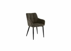 Fauteuil Conan 61x56x84cm - stof - bruin- Fauteuils