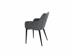 Fauteuil Conan 61x56x84cm - stof - donkergrijs- Fauteuils