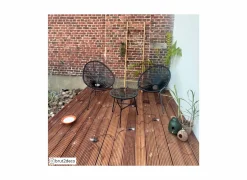 Fauteuil Selva 72x81x88cm - rotan - zwart- Tuinstoelen|Fauteuils