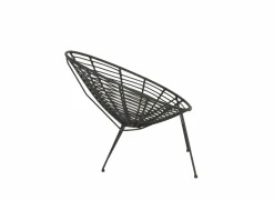 Fauteuil Selva 72x81x88cm - rotan - zwart- Tuinstoelen|Fauteuils