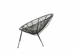 Fauteuil Selva 72x81x88cm - rotan - zwart- Tuinstoelen|Fauteuils