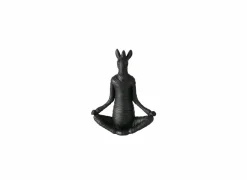 Decoratieve Accessoires|Figuur Yoga Zebra  H18cm - polystone - zwart