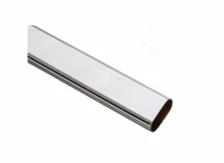 Fire Kledingroede 57cm  - ijzer - zilver- Kastaccessoires