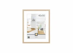 Fotokader Livorno 50x40cm - hout & glas - grijs- Fotokaders|Fotokaders