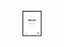 Fotokader Riga 40x30cm - hout massief - zwart- Fotokaders|Fotokaders