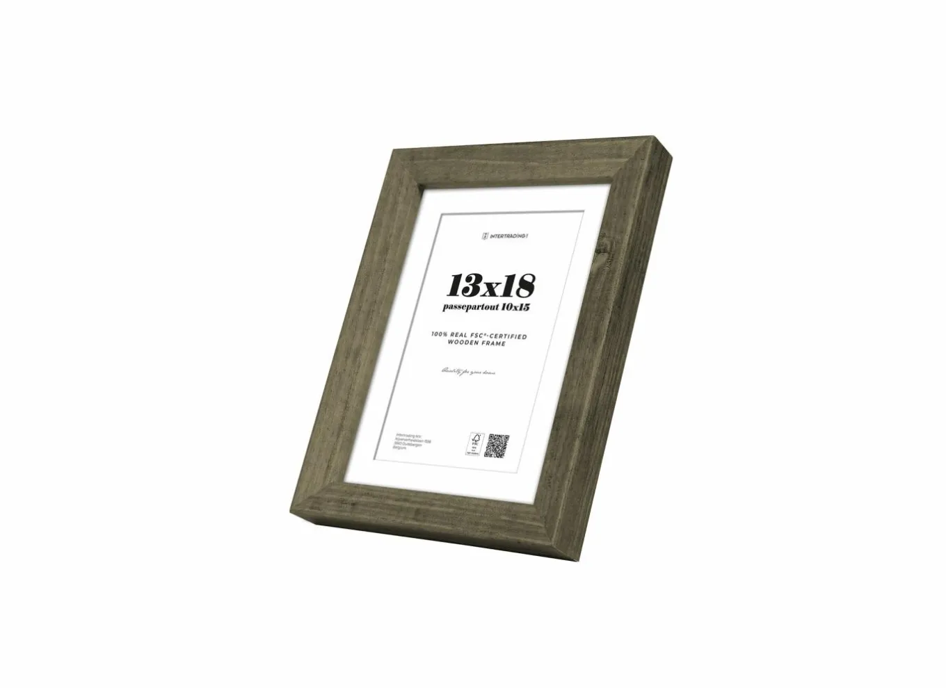 Fotokaders|Fotokaders|Fotokader Toronto 18x13cm - hout massief - donkergroen