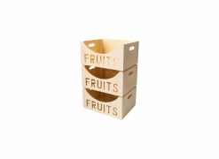 Cosy & Trendy Fruitschalen|Fruitbox 39,5x30cm - hout massief - naturel