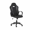 Gamestoel Maquina 60x65x120cm - lederlook - zwart & grijs- Gamestoelen|Bureaustoelen