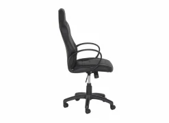 Gamestoel Maquina 60x65x120cm - lederlook - zwart & grijs- Gamestoelen|Bureaustoelen