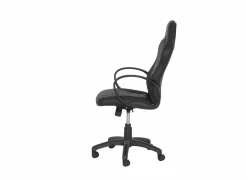 Gamestoel Maquina 60x65x120cm - lederlook - zwart & grijs- Gamestoelen|Bureaustoelen