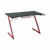 Gamingbureau Roald 120x60x74cm - melamine & metaal -  rood & zwart- Woonkamer Bureau|Kinderbureaus