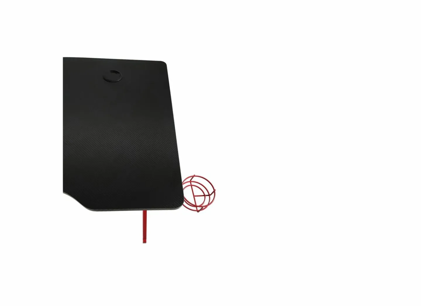 Gamingbureau Roald 120x60x74cm - melamine & metaal - rood & zwart- Woonkamer Bureau|Kinderbureaus